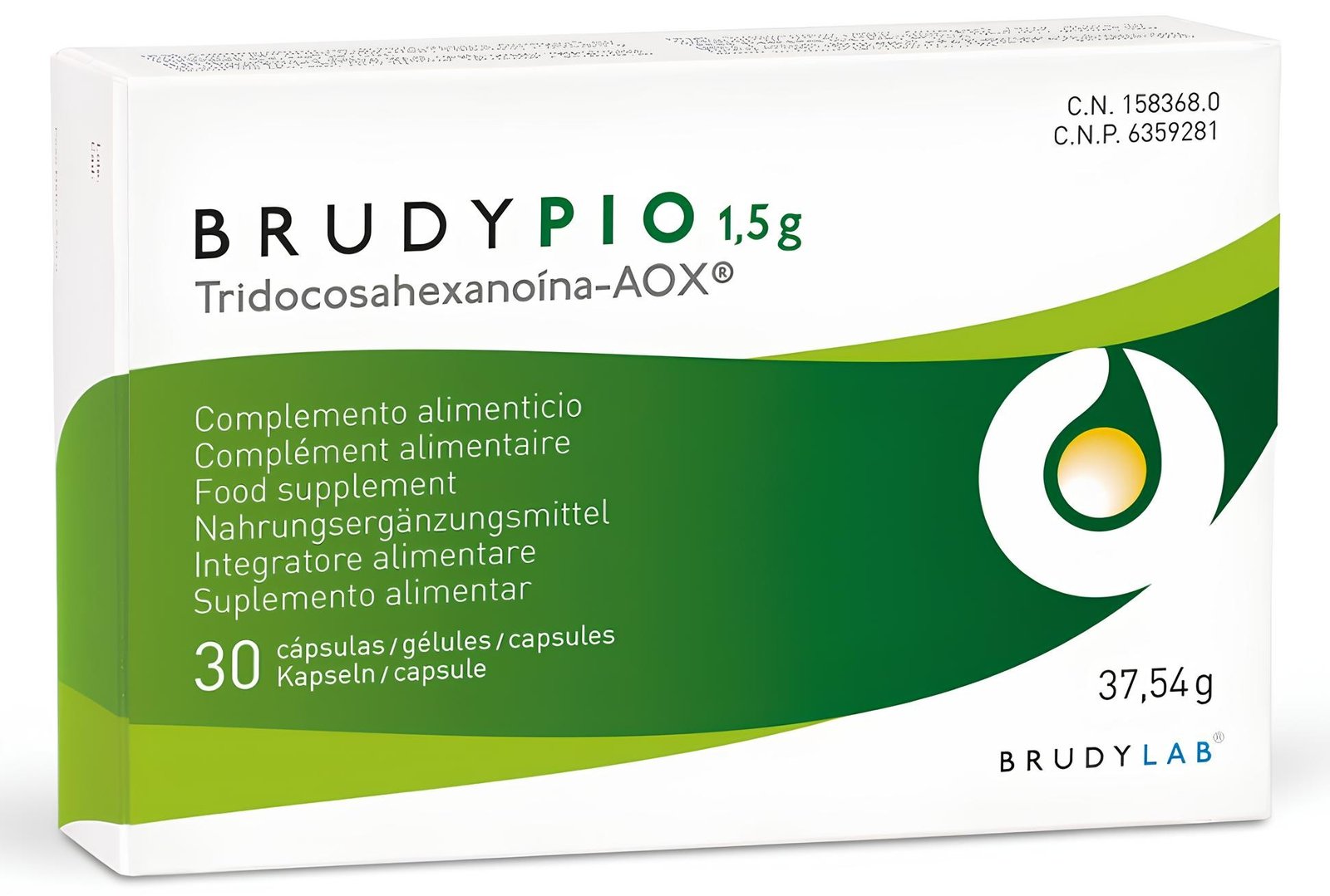 8470001583680 BRUDY PIO 30 HIGH REOLUTION BRUDYLAB Pio1,5 30 Cap - Image 1