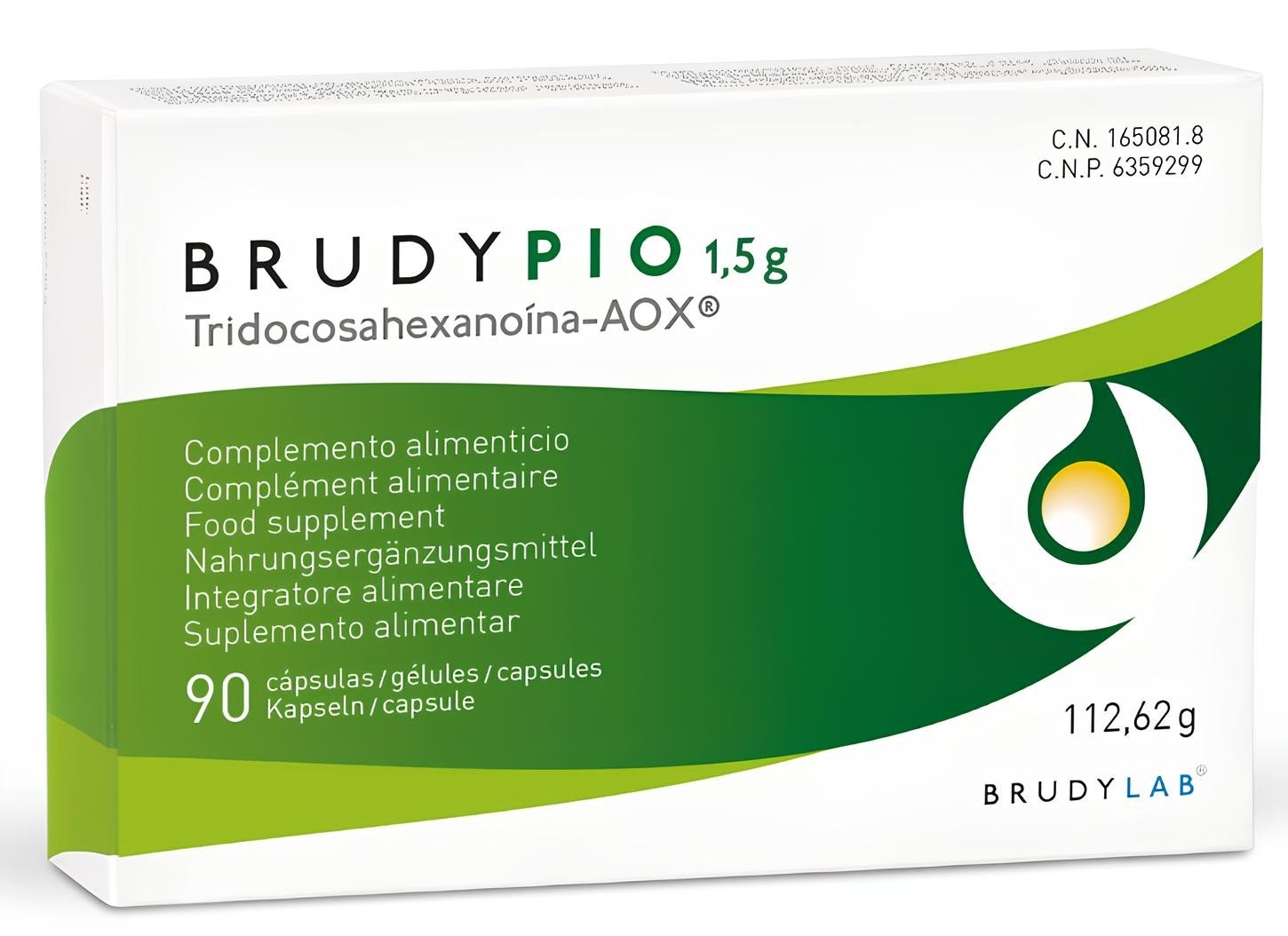 8470001650818 BRUDY PIO 90 HIGH RESOLUTION BRUDYLAB Pio CAP 90s - Image 1